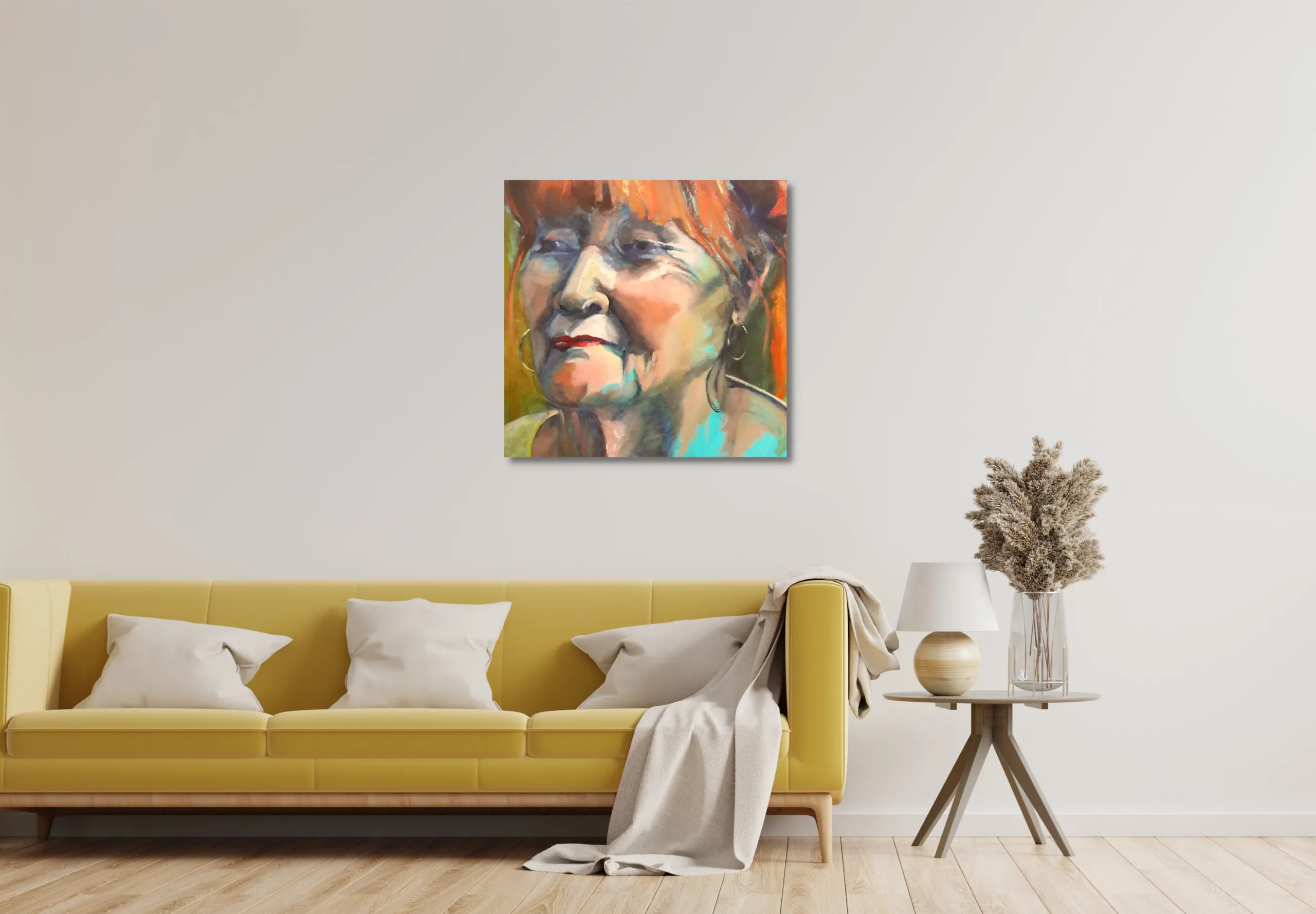 Karakterestieke vrouw interieur