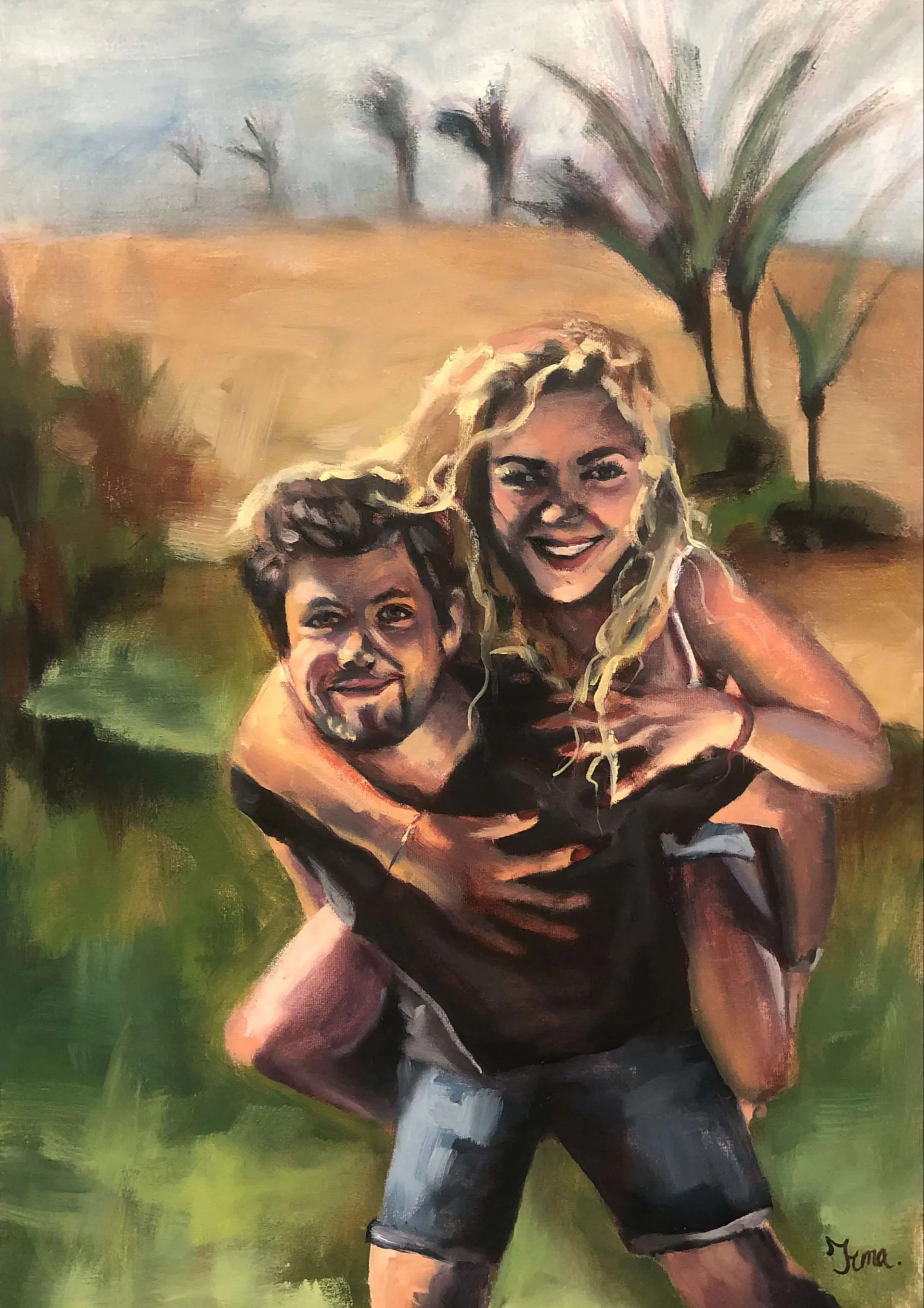 Portret 'Love no. 3'. In samenwerking met Amnesty International