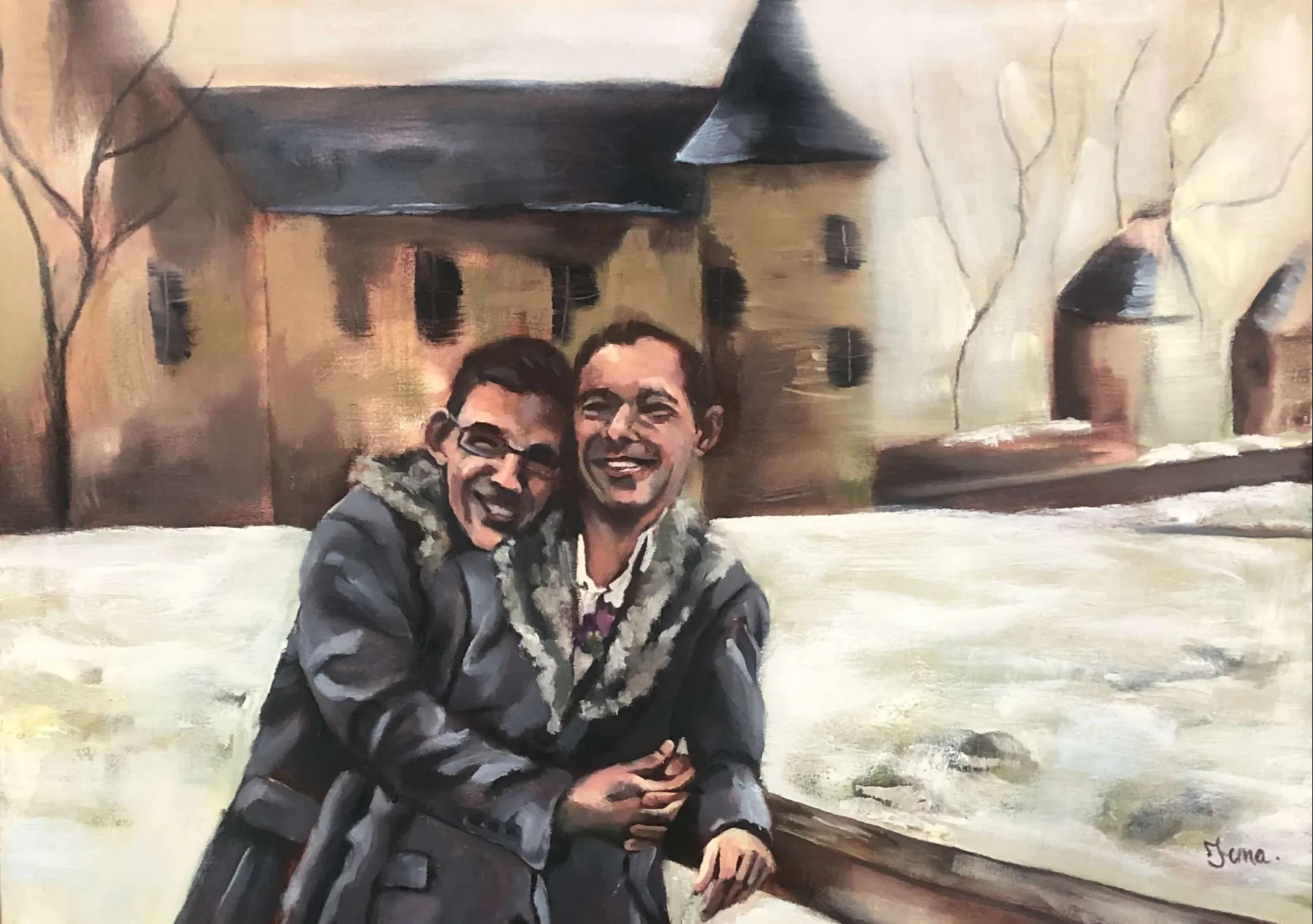 Portret 'Love no. 2'. In samenwerking met Amnesty International