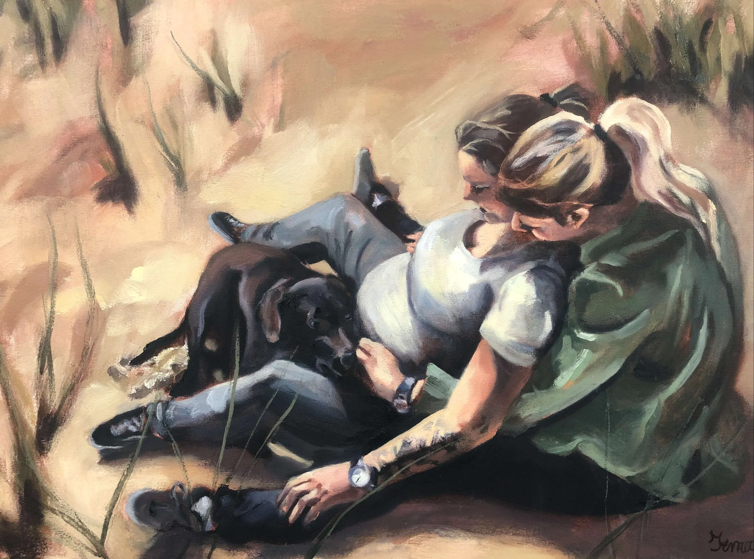Portret 'Love no. 1'. In samenwerking met Amnesty International