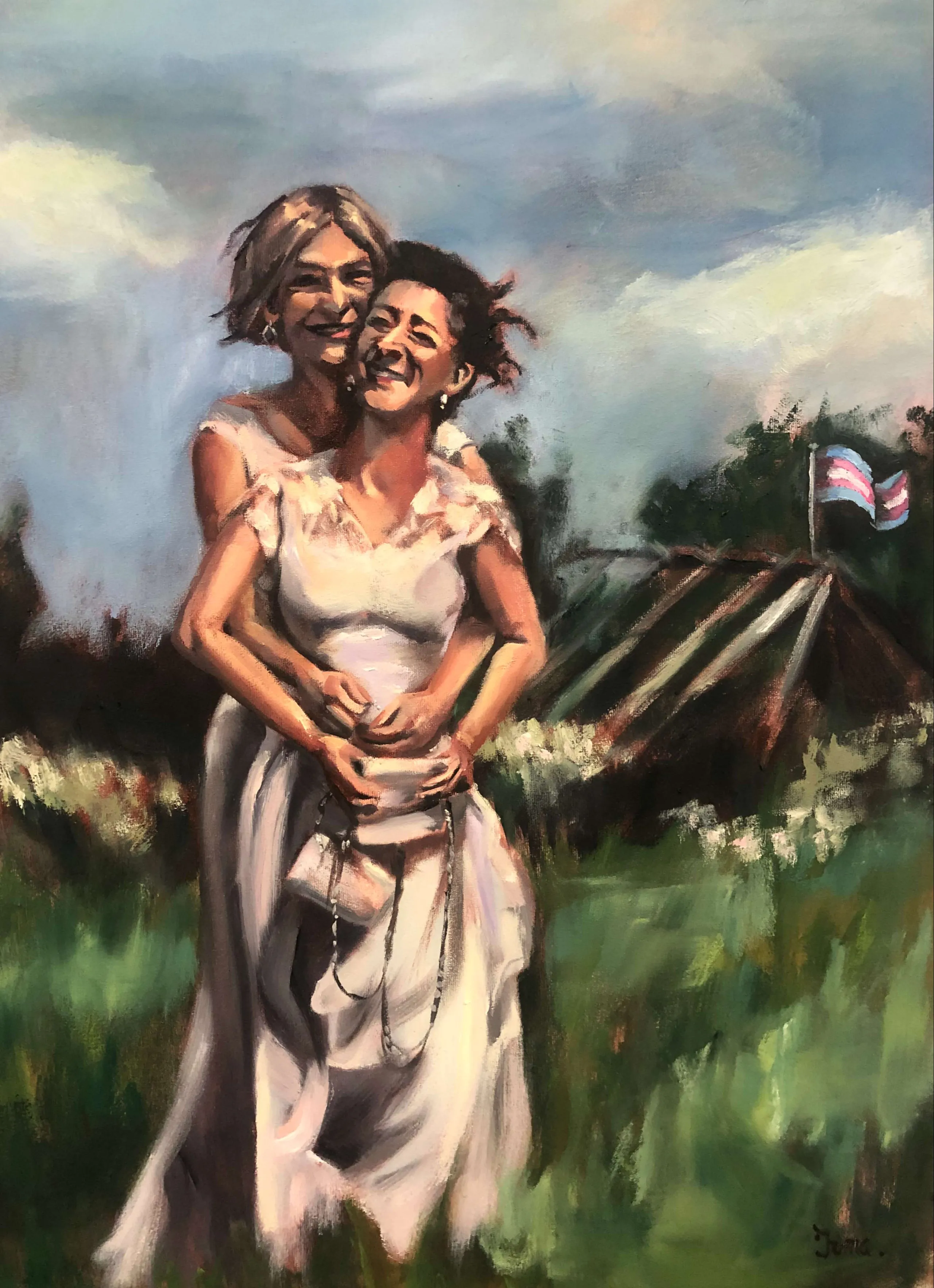 Portret 'Love no. 4'. In samenwerking met Amnesty International