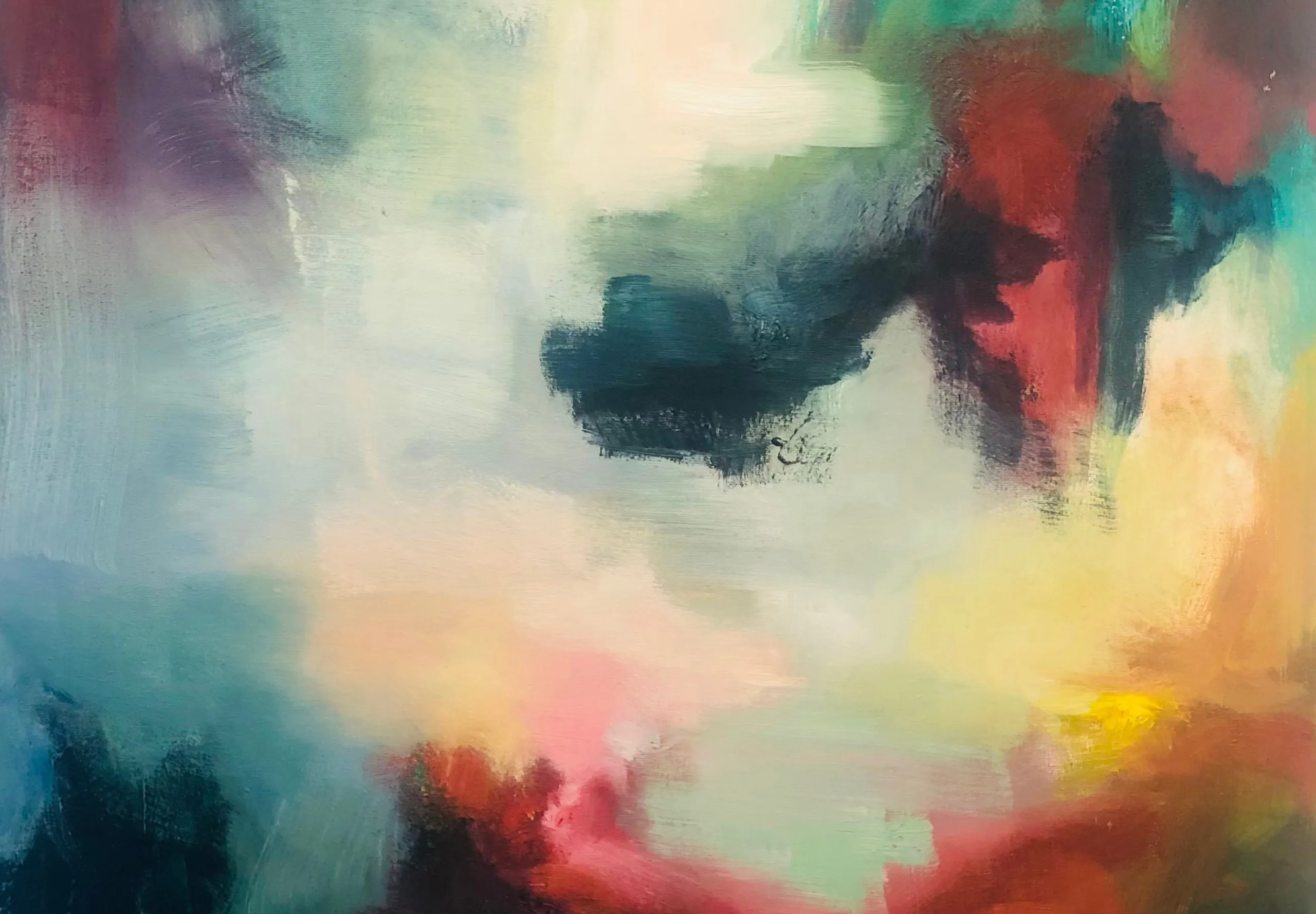 Flow abstract kunstwerk