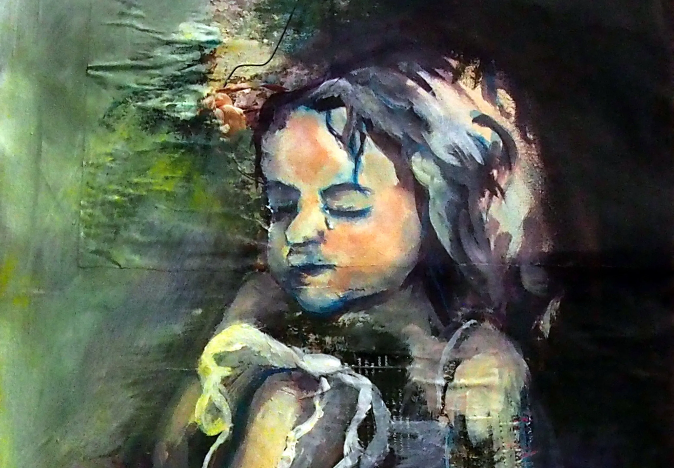 Crying dancer detail